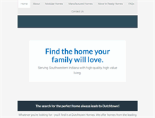 Tablet Screenshot of dutchtown-homes.com